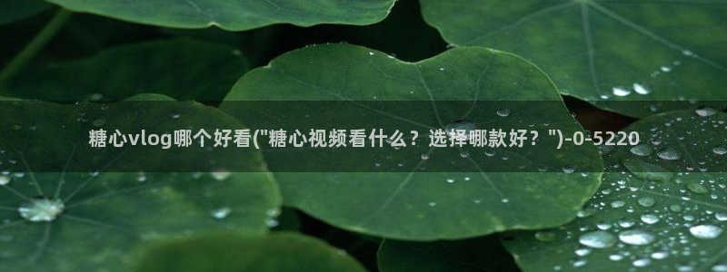 糖心vlog好看的女演员有哪些：糖心vlog哪个好看(\